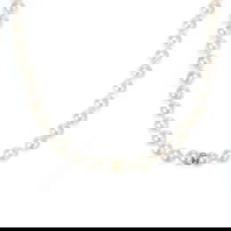 ESTATE PINK PINK PEARLS DIAMOND SINGLE STRAND NECKLACE