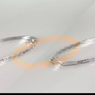 CARTIER LOVE SM PINK GOLD DIAMOND BRACELET: CARTIER Love SM Pink gold diamond Bracelet Brand: Cartier  Type: Bracelet  Material: Metal  Color: Pink  Size: Bracelet width:3.8mm Wrist Size:17cm  Accessories: None Accessories Notice: When p