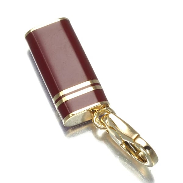 CARTIER PENDANT LIGHTER CHARM 18K: Cartier Pendant Lighter Charm 18K Brand: Cartier Type: Pendant Material: 18K/750/Yellow Gold Enamel Color: None Size: Design size: 15.0 x 7.0mm Total length of the pendant including the bail: 26.5
