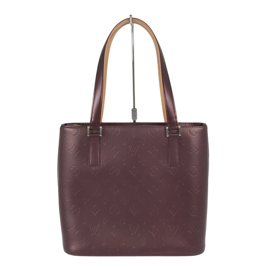 LOUIS VUITTON MONOGRAM MATTE STOCKTON TOTE BAG: LOUIS VUITTON Monogram Matte Stockton Tote bag Brand: LOUIS VUITTON Type: Tote bag Material: Leather Color: Viole Size: W:11.8" H:10.2" D:5.1" Handle:18.9" Accessories: None Accessories No
