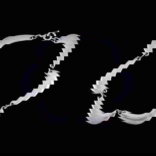 GEORG JENSEN STERLING SILVER BRACELET: Georg Jensen Sterling Silver Bracelet Brand: Georg Jensen  Type: Bracelet  Material: Sterling Silver  Color: None  Size: L. 18,5 cm Width 1,5 cm  Accessories: None Accessories Notice: When purc