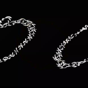 GEORG JENSEN STERLING SILVER BRACELET: Georg Jensen Sterling Silver Bracelet Brand: Georg Jensen  Type: Bracelet  Material: Sterling Silver  Color: None  Size: L. 18 cm Width 0,6 cm  Accessories: None Accessories Notice: When purcha