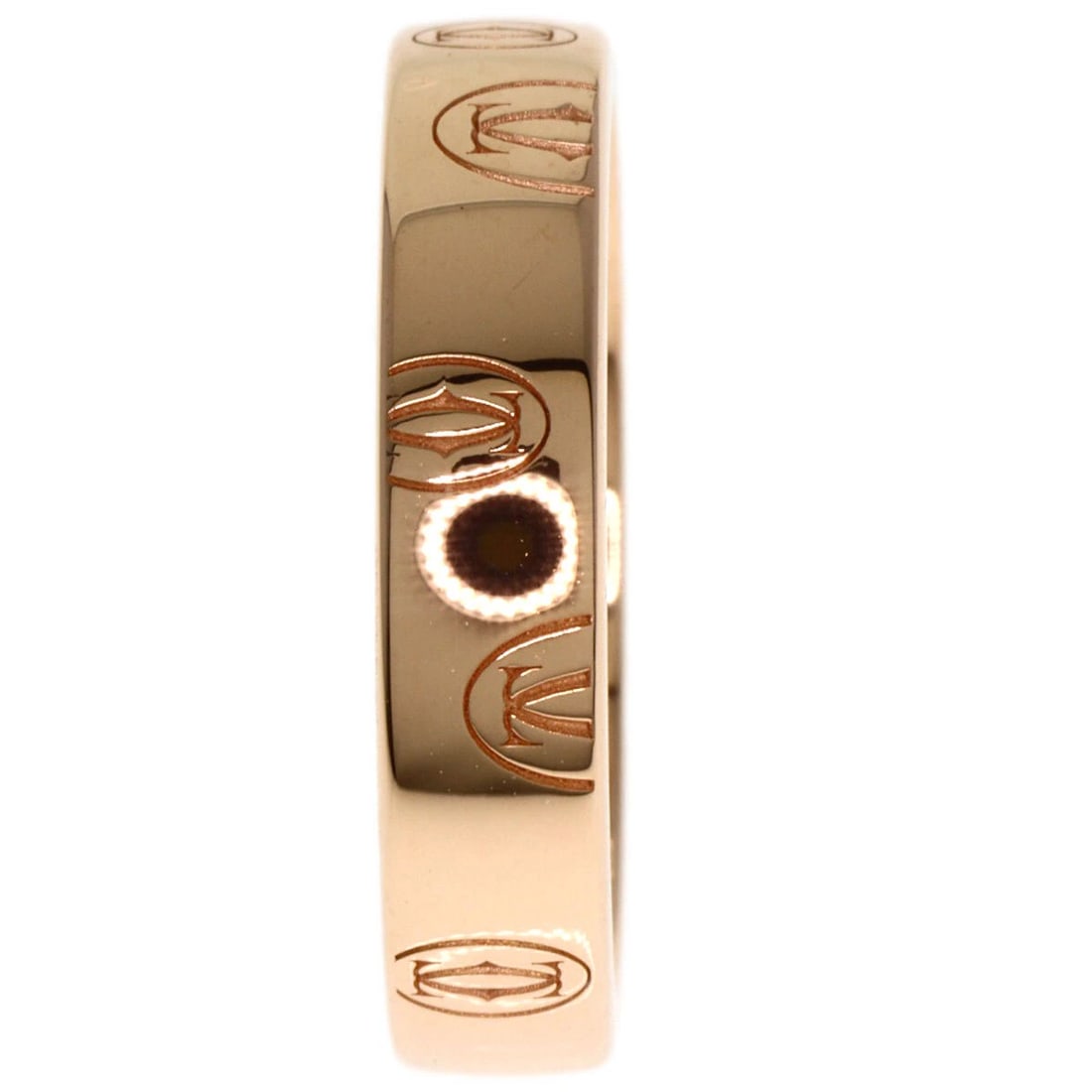 CARTIER RING HAPPY BIRTHDAY K18 PINK GOLD: CARTIER Ring Happy birthday K18 Pink Gold Brand: CARTIER Type: Ring Material: K18 Pink Gold Color: Exterior Color Gold Size: 5 US Accessories: None Accessories Notice: When purchasing pre-