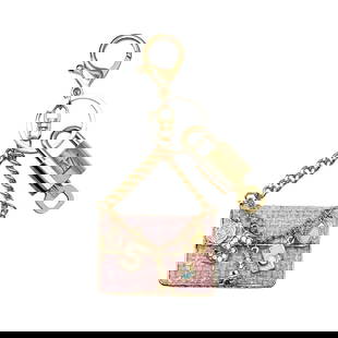 LOUIS VUITTON LOCK & KEY WITH UNBRANDED BAGCHARM: Louis Vuitton Lock & Key with unbranded Bagcharm Brand: Louis Vuitton Type: Key Chain Material: NOne Color: Multicolor Size: None Accessories: None Accessories Notice: When purchasing