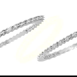 TIFFANY CO. FULL DIAMOND BAND RING PLATINUM: TIFFANY Co. Full Diamond band Ring Platinum Brand: TIFFANY Co.  Type: Ring  Material: Platinum  Color: Platinum  Size: 4.75-5 US  Accessories: None Accessories Notice: When purchasing pre-owned