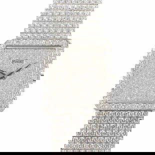 PIAGET LIMELIGHT WHITE GOLD DIAMOND MENS WATCH: PIAGET LIMELIGHT White Gold Diamond Mens Watch Brand: Piaget  Type: Wristwatch  Material: 750 White Gold,Diamond  Color: none  Size: Case Size: Length 27mm Width 25mm(not included crown) Depth 5mm Bra