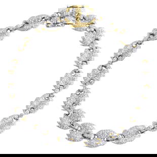 10K YELLOW GOLD GENUINE DIAMOND PUFF GUCCI PAVE LINKBRACELET: 10K Yellow Gold Genuine Diamond Puff Gucci Pave LinkBracelet Brand: JFL Diamonds & Timepieces  Type: Bracelet  Material: Metal Type:Yellow GoldMetal Purity:10k  Color: none  Size: Length:9.75"Width:10