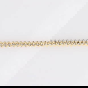 ROUND CUT DIAMOND TENNIS BRACELET 14K YELLOW GOLD: Round Cut Diamond Tennis Bracelet 14k Yellow Gold Brand: Unbranded  Type: Bracelet  Material: Metal Yellow Gold  Color: Diamond Color Grade: I - K  Clarity: Diamond Clarity Grade: Included (I1 - I3)