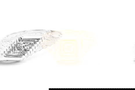 DIAMOND SOLITAIRE EDWARDIAN 14K WHITE GOLD PINKY MIDI RING: Diamond Solitaire Edwardian 14k White Gold Pinky Midi Ring Brand: Unbranded  Type: Ring  Material: Metal  Color: White  Clarity: Diamond Clarity - SI1 - SI2  Size: Less than 3  Accessories: Non