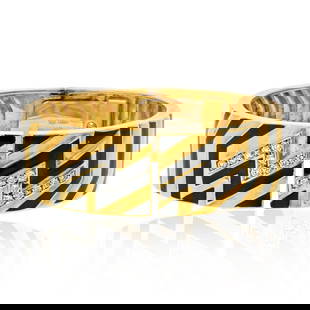 DAVID WEBB PLATINUM & 18K YELLOW GOLD BRACELET: David Webb Platinum & 18K Yellow Gold Bracelet Metal Type: Platinum & 18K Yellow Gold  Condition: Excellent  Size: Measurements: 6 inches  Description: Introducing the David Webb Platinum & 18K Yellow