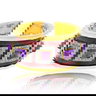 DAVID WEBB PLATINUM & 18K YELLOW GOLD BRACELET: David Webb Platinum & 18K Yellow Gold Bracelet Metal Type: Platinum & 18K Yellow Gold  Condition: Excellent  Size: Measurements: 6.5 inches  Description: Indulge in the opulent beauty of this David We