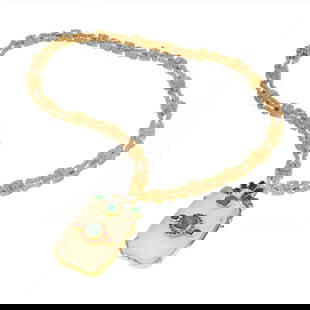 DAVID WEBB 18K YELLOW GOLD CHAIN NECKLACE: David Webb 18K Yellow Gold Chain Necklace Metal Type: 18K Yellow Gold  Condition: Excellent  Size: Measurements: Chain 20 inches.  Description: Exquisite pendant/brooch in 18 karat yellow gold texture