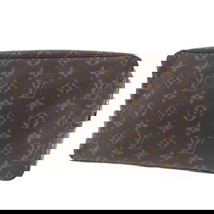 LOUIS VUITTON TROUSSE TOILETTE USED POUCH BAG MONOGRAM: LOUIS VUITTON Trousse Toilette Used Pouch Bag Monogram Brand: Louis Vuitton  Type: Clutch  Material: Monogram Canvas Leather  Color: Brown  Size: H 6.6x W 11.0x D 3.1in  Accessories: None Acces