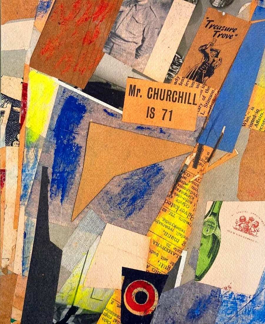 AFTER KURT SCHWITTERS LITHOGRAPHIE (MARCEL DUCHAMP MAX ERNST LE CORBUSIER]: Kurt Schwitters Lithographie (Marcel Duchamp Max Ernst Le Corbusier] Brand: - Sans marque/Générique - Size: 32 x 40 cm Description: M. Churchill Chromolithographie imprimé en 1980 à 180 exemplai