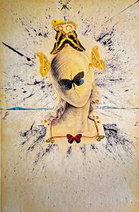 AFTER SALVADOR DALÌ LITHOGRAPH ORIGINAL SIGNED NUMBERED BY HAND: Salvador Dalì Lithograph Original Signed Numbered By Hand Brand: Unbranded  Size: 30 x 43 cm  Description: Silk is a woman Lithograph of an original work by Salvador Dalì, printed in 1986 30 x 43 cm
