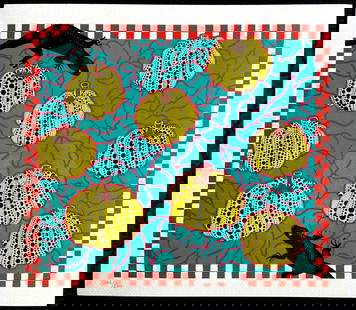 AFTER YAYOI KUSAMA, LITHOGRAPH MORI MUSEUM ORIGINAL HAND NUMBERED: Yayoi Kusama, Lithograph Mori Museum Original Hand Numbered Brand: Unbranded  Size: 32 x 37 cm  Description: Black Lizards The Lithograph was printed in 2011 by the Mori Art Museum in 200 hand-numbere