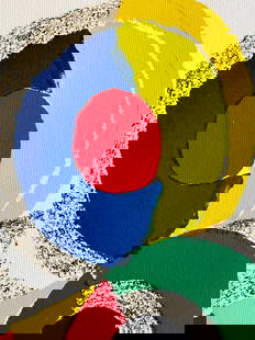 AFTER SONIA DELAUNAY LITHOGRAPH ORIGINAL SIGNED NUMBERED: Sonia Delaunay Lithograph Original Signed Numbered Brand: Unbranded Size: 32 x 41 cm Description: Composition Chromolithograph printed in 1978 in 180 copies by Atlantis Verlag, Freiburg 32 x 41 cm