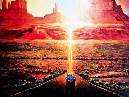AFTER BOB DYLAN LITHOGRAPH ORIGINAL SIGNED OP NUMBERED BY HAND: Bob Dylan Lithograph Original Signed Op Numbered By Hand Brand: Unbranded Size: 32 x 40 cm Description: Sunset in Monument Valley" "Retrospectrum" 250 specimens nHanded by hand 32 x 40 cm Accessori