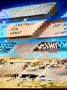 AFTER BOB DYLAN LITHOGRAPH ORIGINAL SIGNED OP NUMBERED BY HAND: Bob Dylan Lithograph Original Signed Op Numbered By Hand Brand: Unbranded Size: 30 x 40 cm Description: Drive-in abandoned, Yucca Valley" ''Retrospectrum " Itinerant exhibition, Tulsa, Shanghai, Mia