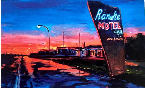 AFTER BOB DYLAN LITHOGRAPH ORIGINAL SIGNED OP NUMBERED: Bob Dylan Lithograph Original Signed Op Numbered Brand: Unbranded Size: 31 x 45 cm Description: West Texas Rainy Nights" 250 specimens nHanded by hand 31 x 45 cm Accessories: None Accessories Notic