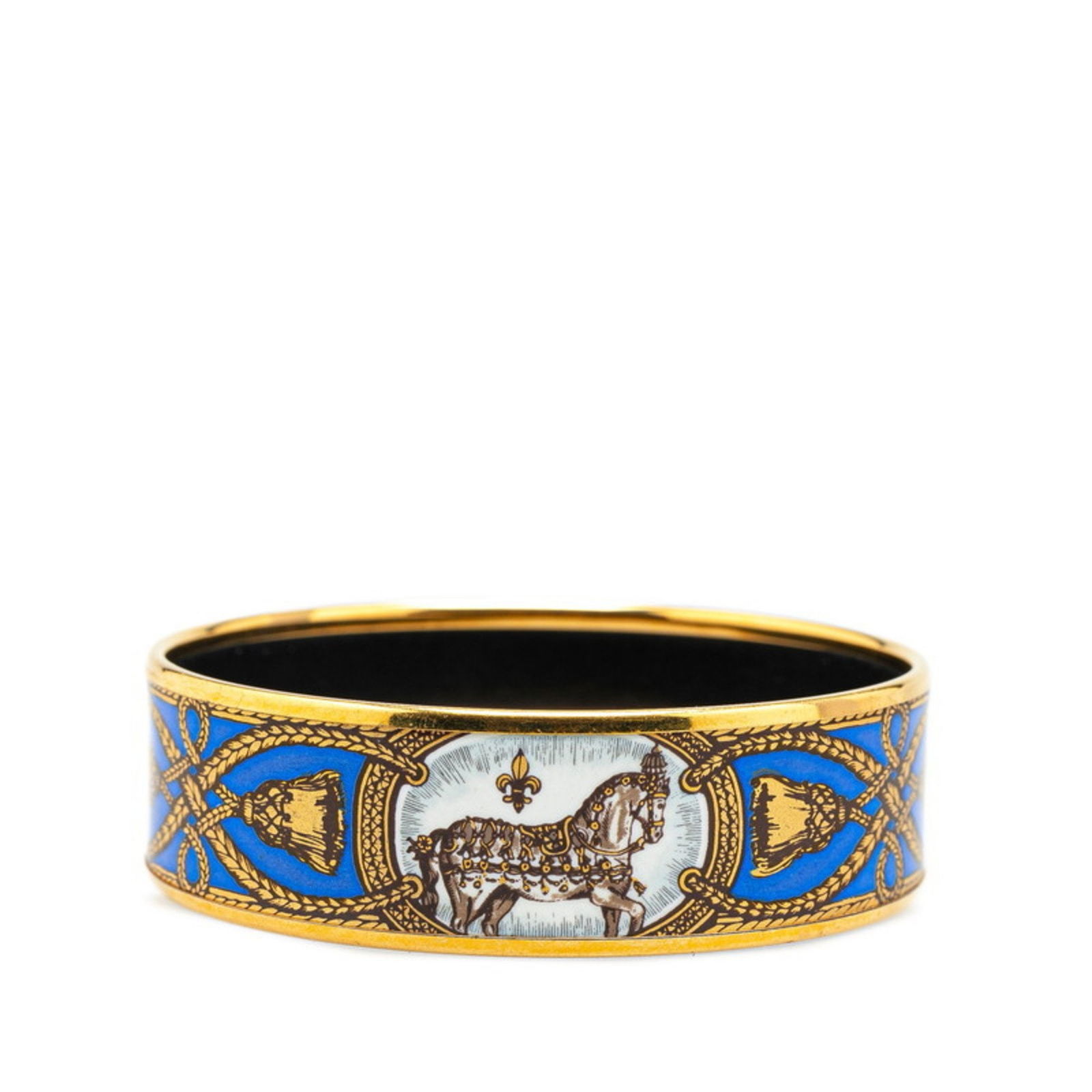 〈最終価格〉Hermes Cheval Double Head Bangle HERMES Logo Cheval Double Horse Head Bangle Bracelet Silver