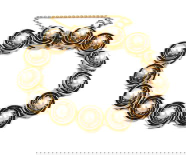 VINTAGE GARNET 14K YELLOW GOLD BRACELET: Vintage Garnet 14k Yellow Gold Bracelet Brand: Unbranded  Type: Bracelet  Material: 14k yellow gold  Color: Yellow  Size: Measurement: 7" long x 0.55" wide x 0.35"  Accessories: None Accessorie