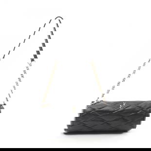 YVES SAINT LAURENT CHAIN SHOULDER BAG: YVES SAINT LAURENT chain Shoulder Bag Brand: YVES SAINT LAURENT  Type: Shoulder Bag  Material: Exterior Material leather  Color: Exterior Color Black  Size: H:8cm x W:19cm x D:8cm (H:3.1" x W:7.5" x D
