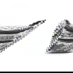 BALENCIAGA EXPLORER BELTPACK GRAFFITI WAIST BAG: BALENCIAGA Explorer Beltpack Graffiti Waist bag Brand: BALENCIAGA  Type: Waist bag Body bag  Material: Exterior Material leather  Color: Exterior Color Black  Size: H:16cm x W:20cm x D:9cm  Accessorie