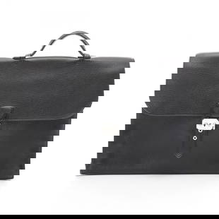 HERMES SAC A DEPECHE 38 BUSINESS BAG BRIEFCASE L TOGO LEATHER: HERMES Sac A depeche 38 Business bag briefcase L Togo leather Brand: HERMES Type: Business bag Material: Exterior Material leather Color: Exterior Color Noir Black Size: H:28cm x W:38cm x D:6cm (H