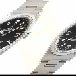ROLEX EXPLORER I SERIAL P AUTOMATIC BLACK DIAL MENS WATCH: ROLEX Explorer I Serial P Automatic Black Dial Mens Watch Brand: ROLEX  Type: Wristwatch  Material: Stainless steel  Color: none  Size: Case Size Length 43mm(included lag) Width 36mm(not included crow