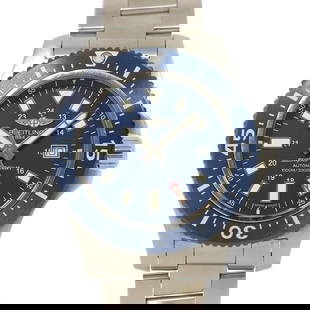BREITLING SUPEROCEAN AUTOMATIC DATE BLUE DIAL MENS: BREITLING Superocean Automatic Date Blue Dial Mens Brand: BREITLING  Type: Wristwatch  Material: Stainless steel  Color: none  Size: Case Size Length 52mm(included lag) Width 44mm(not included crown)