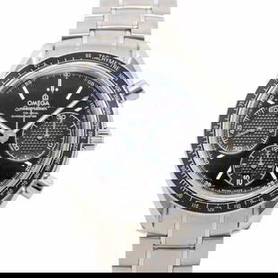 OMEGA SPEEDMASTER RACING BLACK DIAL MENS WATCH: OMEGA Speedmaster Racing Black Dial Mens Watch Brand: OMEGA  Type: Wristwatch  Material: Stainless steel  Color: none  Size: Case Size Length 45mm(included lag) Width 40mm(not included crown) Depth 15