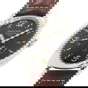 PANERAI RADIOMIR AUTOMATIC DATE BLACK DIAL MENS: PANERAI Radiomir Automatic Date Black Dial Mens Brand: PANERAI  Type: Wristwatch  Material: Stainless steel,Leather  Color: none  Size: Case Size: Length 53mm(included lag) Width 45mm(not included cro