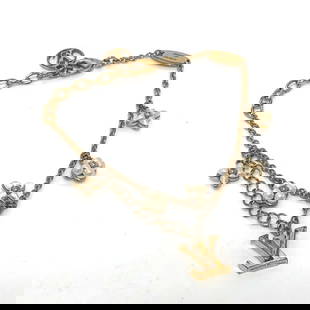 LOUIS VUITTON FLORAGRAM BRACELET: Louis Vuitton Floragram Bracelet Brand: Louis Vuitton Type: Charm bracelet Material: Gold plating Color: Gold Size: Length 18.5cm / 7.28'' Accessories: None Accessories Notice: When purcha