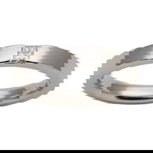HARRY WINSTON RING FOR WOMEN, PT950: HARRY WINSTON Ring for Women, PT950 Brand: Harry Winston  Type: Band ring  Material: Platinum 950  Color: Silver  Size: 3.75 - 4 US  Accessories: None Accessories Notice: When purchasing pre-ow