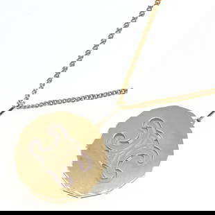 CELINE NECKLACE LOCKET PENDANT GOLD METAL LONG CHAIN: CELINE Necklace Locket Pendant Gold Metal Long Chain Brand: Celine  Type: Necklace  Material: Metal  Color: Gold  Size: Neck Circumference 60 cm - 70 cm / 23.62'' - 27.55'' Pendant Size 31mm x 31mm /