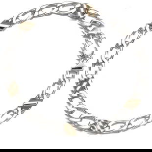 TIFFANY&CO. BRACELET FLAT LINKS CHAIN: Tiffany&Co. Bracelet Flat Links Chain Brand: Tiffany & Co.  Type: Bracelet  Material: 925 / Sterling Silver 18K / 750 / Yellow Gold  Color: None  Size: 925 / Sterling Silver 18K / 750 / Yellow Gold  A
