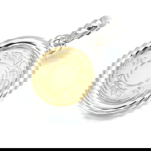 HERMES PENDANT CLOU DE SELLE 18K YELLOW GOLD: HERMES Pendant Clou de Selle 18K Yellow Gold Brand: HERMES  Type: Pendant  Material: 18K / 750 / Yellow Gold / 925 / Sterling Silver  Color: None  Size: Design Size: Diameter Approximately 20.0mm Tota