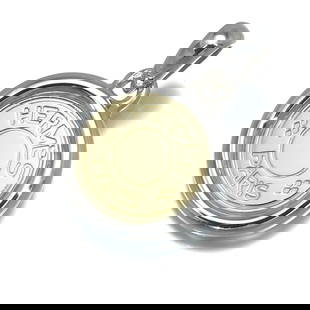 HERMES PENDANT CLOU DE SELLE 18K YELLOW GOLD: HERMES Pendant Clou de Selle 18K Yellow Gold Brand: HERMES  Type: Pendant  Material: 18K / 750 / Yellow Gold 925 / Sterling Silver  Color: None  Size: Design Size: Diameter Approximately 19.7mm Total