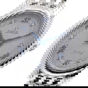 OMEGA DE VILLE PRESTIGE 6P DIAMOND QUARTZ LADIES: OMEGA De Ville Prestige 6P diamond Quartz Ladies Brand: OMEGA  Type: Wristwatch  Material: Case Material Stainless Steel, Band Material Stainless Steel  Color: Case Color Silver, Band Color Silver, Di