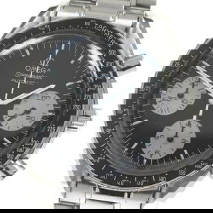 OMEGA SPEEDMASTER CHRONOGRAPH BLACK DIAL AUTOMATIC MEN'S WATCH: OMEGA Speedmaster Chronograph Black Dial Automatic Men's Watch Brand: OMEGA  Type: Wristwatch  Material: Case Material Stainless Steel, Band Material Stainless Steel  Color: Case Color Silver, Band Co