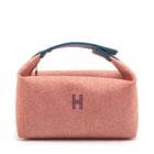 HERMÈS BRID A BLACK GM WOOL RED SILVER: Hermès Brid A Black GM Wool Red Silver Brand: Hermès Type: Hand bag Material: Wool Color: Red Size: Size(Inch) Height:6.9inch Length:9.6inch Depth:5.7inch Handle height:2.6inch Accessories: Non
