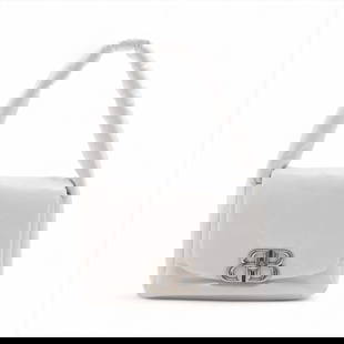 BALENCIAGA MONACO SMALL LEATHER SHOULDER BAG: Balenciaga Monaco Small Leather Shoulder bag Brand: Balenciaga  Type: Shoulder bag  Material: Leather  Color: White  Size: Size(Inch) Height:7.3inch Length:9.6inch Depth:3.5inch Shoulder height:6.9inc