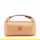 HERMÈS BRID A BLACK PM WOOL ORANGE SILVER: Hermès Brid A Black PM Wool Orange Silver Brand: Hermès Type: Hand bag Material: Wool Color: Orange Size: Size(Inch) Height:4.3inch Length:8.1inch Depth:4.7inch Handle height:2.0inch Accessorie