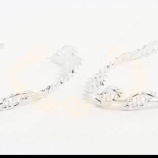 HERMÈS CHAÎNE D'ANCRE ENCHAINEE BANGLE: Hermès Chaîne d'Ancre Enchainee Bangle Brand: Hermès  Type: Bracelet  Material: 925  Color: Silver  Size: Bracelet length:16.5  Accessories: None Accessories Notice: When purchasing pre-owned g