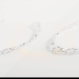 HERMÈS CHAÎNE D'ANCRE ENCHAINEE BANGLE: Hermès Chaîne d'Ancre Enchainee Bangle Brand: Hermès  Type: Bracelet  Material: 925  Color: Silver  Size: Bracelet length:16.5  Accessories: None Accessories Notice: When purchasing pre-owned g