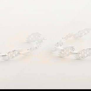 HERMÈS CHAÎNE D'ANCRE ENCHAINEE BANGLE: Hermès Chaîne d'Ancre Enchainee Bangle Brand: Hermès  Type: Bracelet  Material: 925  Color: Silver  Size: Bracelet length:16.5  Accessories: None Accessories Notice: When purchasing pre-owned g