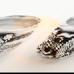 CHROME HEARTS DAGGER RING: Chrome Hearts Dagger Ring Brand: Chrome Hearts Type: Ring Material: 925 Color: None Size: 7.5 US Accessories: None Accessories Notice: When purchasing pre-owned goods, please refer to the