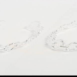 HERMÈS CHAÎNE D'ANCRE ENCHAINEE BANGLE: Hermès Chaîne d'Ancre Enchainee Bangle Brand: Hermès  Type: Bracelet  Material: 925  Color: Silver  Size: Bracelet length:16  Accessories: None Accessories Notice: When purchasing pre-owned goo
