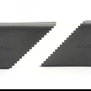 BALENCIAGA CASH MINI TRI-FOLD WALLET PURSE: BALENCIAGA CASH MINI Tri-fold Wallet purse Brand: BALENCIAGA  Type: Tri-fold wallet  Material: leather  Color: Gray  Size: H:7cm x W:9.5cmx D:2.5cm  Accessories: None Accessories Notice: When p